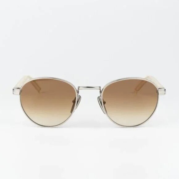 NEW PRADA PRB52S 1BC80K SILVER BROWN SUNGLASSES PRADA PR B52S 1BC80K - Picture 2 of 4